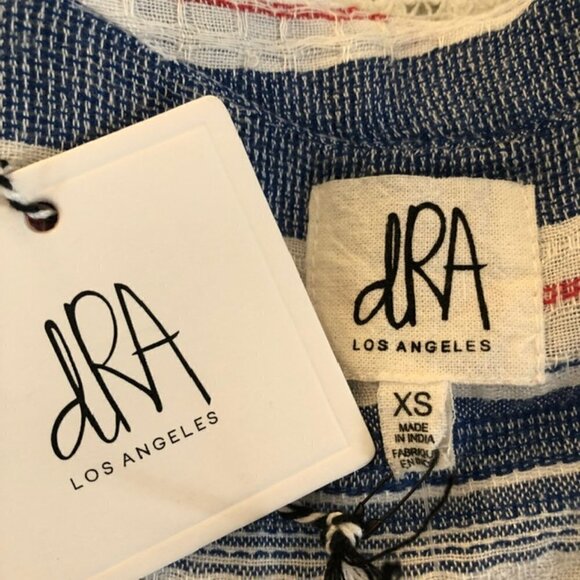 DRA Womens Top La Habana Cascading Ruffles Small - Picture 7 of 9